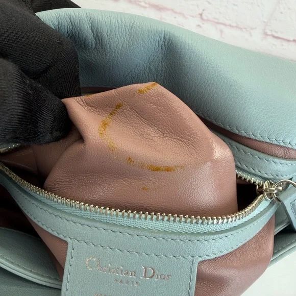 Dior Light Blue Cannage Leather Diorling Shoulder Bag - Picture 13 of 16
